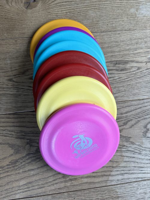 Dogfrisbee Wirbelwind voor kleinere honden