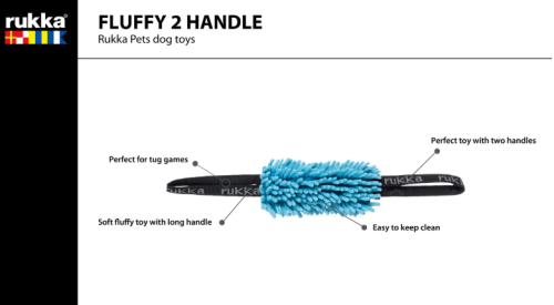 Rukkapets Fluffy met twee handvatten - Afbeelding 2