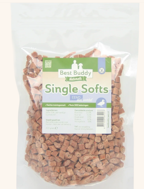 Single Softs eend met wortel - glutenvrij